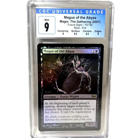 MAGUS OF THE ABYSS Rare Foil Future Sight 70/180 2007 CGC Graded 9 Mint MTG - Picture 1 of 4